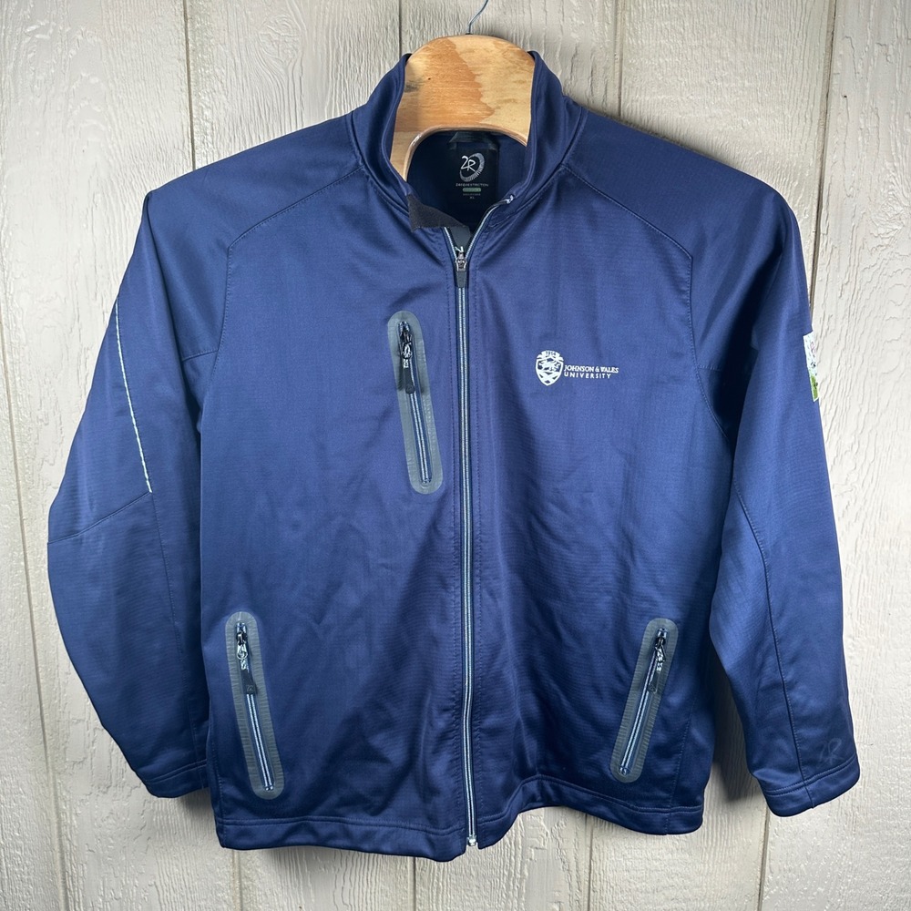 Zero Restriction Golf Jacket Sz XL Navy Full Zip Tour Series JWU Emeril Lagasse